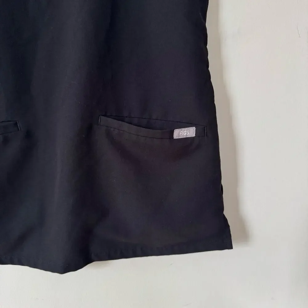 Figs lot of 2 Black Casma Three Pocket Scrub Top XXS - Picture 10 of 10